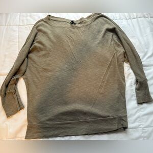Cynthia Rowley Olive Green long sleeve sweatshirt top